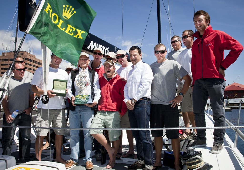 Overall Handicap Winner, LOKI crew with Patrick Boutellier, Rolex Australia - Rolex Sydney Hobart Yacht Race 2011 ©  Rolex/Daniel Forster http://www.regattanews.com